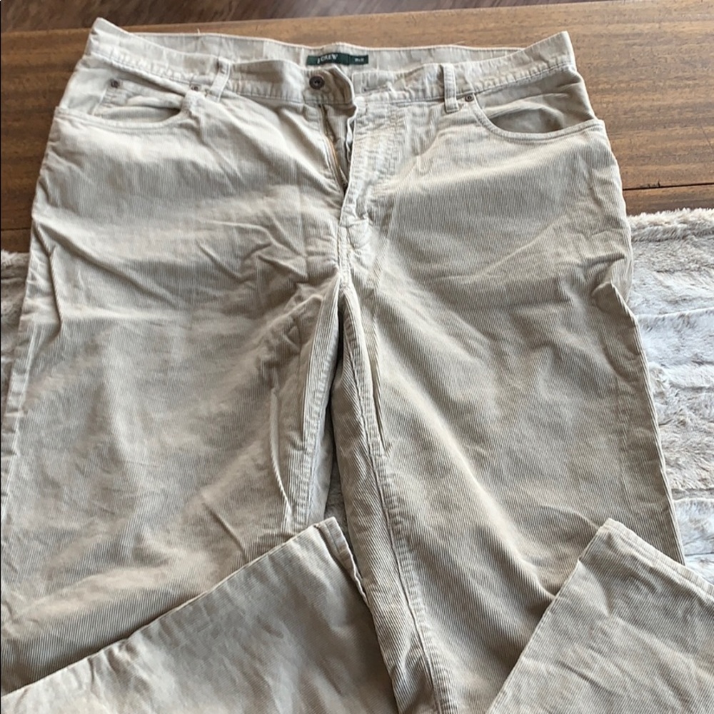 Men’s J Crew tan corduroy pants 38X32